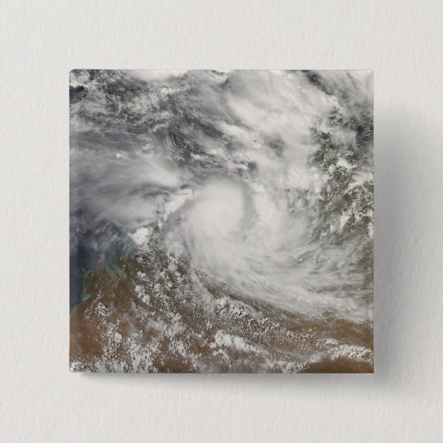 Tropical Cyclone Billy 15 Cm Square Badge (Front)