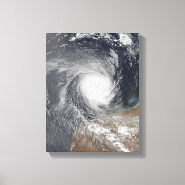 Tropical Cyclone Billy off Australia Canvas Print (Front)