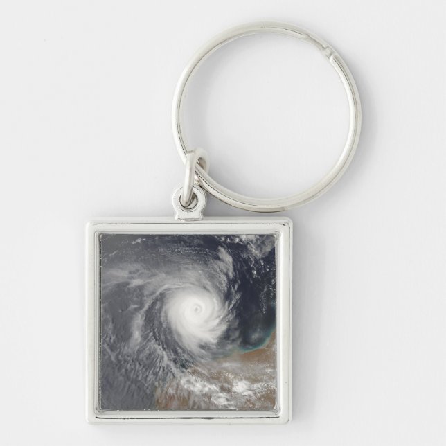 Tropical Cyclone Billy off Australia Key Ring (Front)