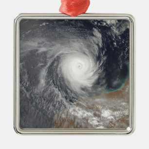Tropical Cyclone Billy off Australia Metal Tree Decoration
