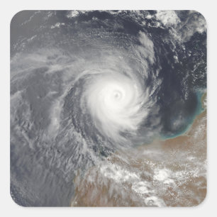 Tropical Cyclone Billy off Australia Square Sticker