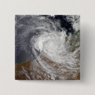 Tropical Cyclone Billy over Australia 15 Cm Square Badge