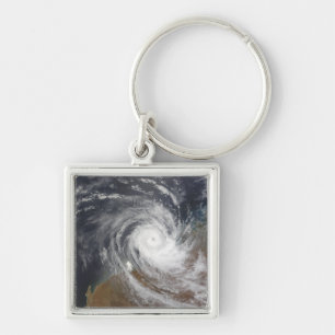 Tropical Cyclone Billy over Australia 2 Key Ring