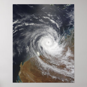 Tropical Cyclone Billy over Australia 2 Poster