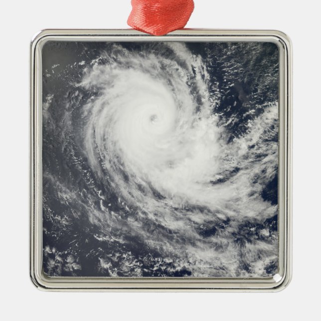 Tropical Cyclone Carina Metal Tree Decoration (Front)