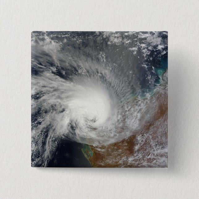 Tropical Cyclone Carlos 15 Cm Square Badge (Front)