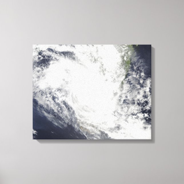 Tropical Cyclone Fami hovers over Madagascar Canvas Print (Front)