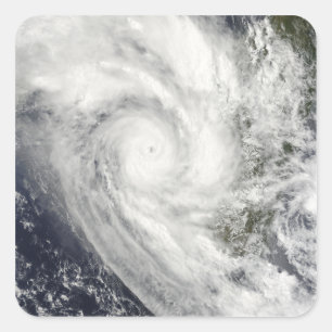 Tropical Cyclone Fanele over Madagascar Square Sticker