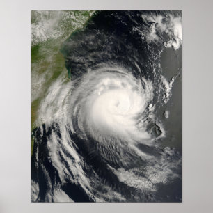 Tropical Cyclone Favio approaching Mozambique Poster