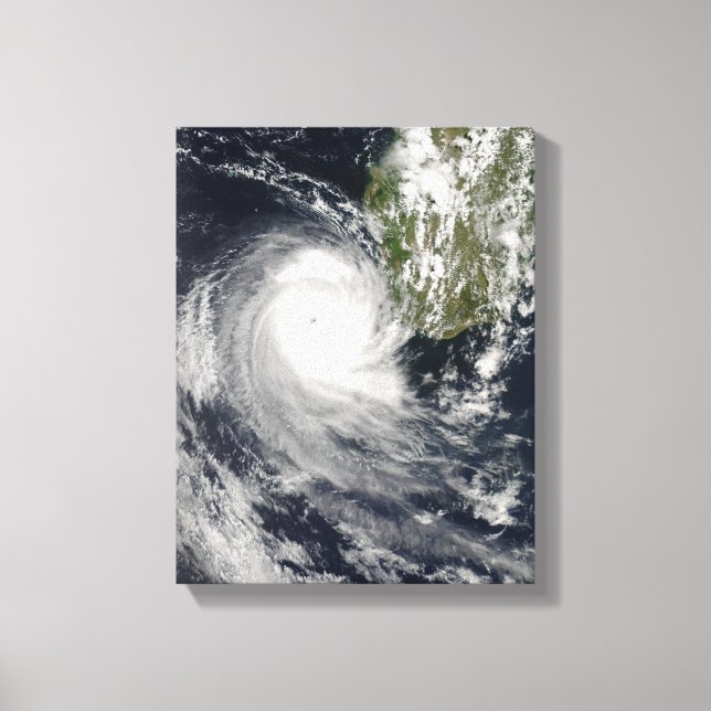 Tropical Cyclone Favio off Madagascar Canvas Print (Front)