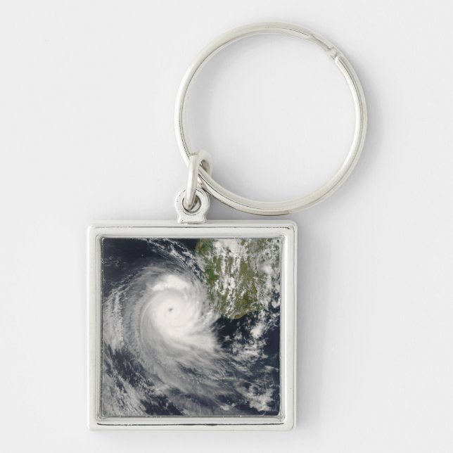 Tropical Cyclone Favio off Madagascar Key Ring (Front)