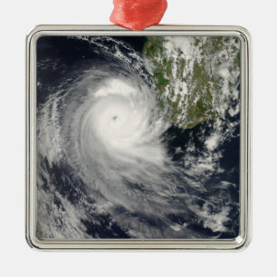 Tropical Cyclone Favio off Madagascar Metal Tree Decoration