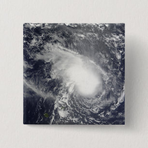 Tropical Cyclone Gael approaching Madagascar 15 Cm Square Badge