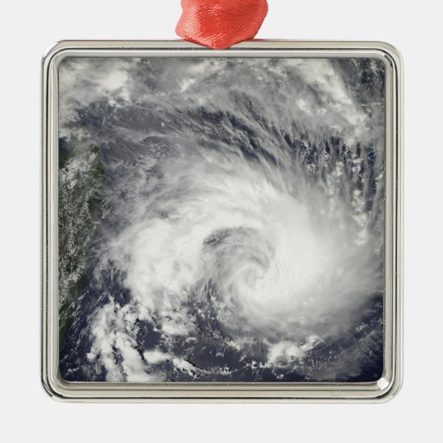 Tropical Cyclone Gael Metal Tree Decoration (Front)