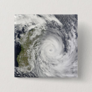 Tropical Cyclone Gael off Madagascar 2 15 Cm Square Badge