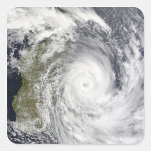 Tropical Cyclone Gael off Madagascar 2 Square Sticker