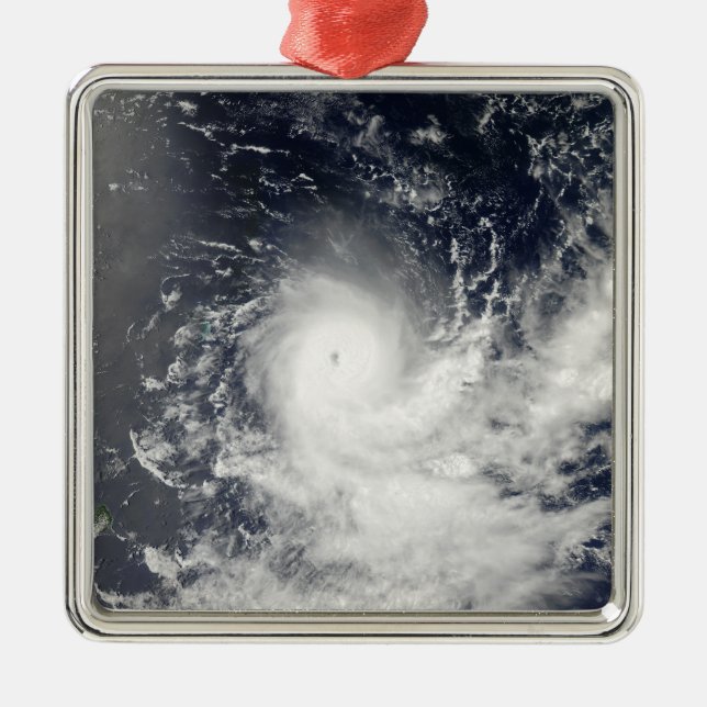 Tropical Cyclone Gelane Metal Tree Decoration (Front)