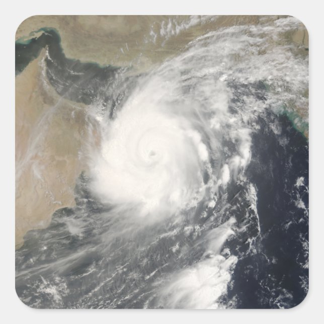 Tropical Cyclone Gonu in the Arabian Sea Square Sticker (Front)