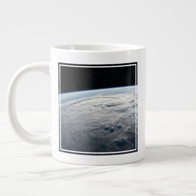 Tropical Cyclone Idai Above The Coast Of Africa. Large Coffee Mug (Left)