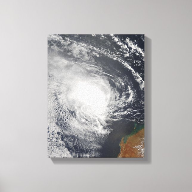 Tropical Cyclone Jacob approaching Australia Canvas Print (Front)