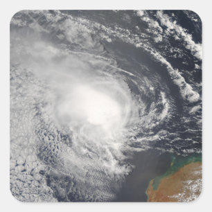 Tropical Cyclone Jacob approaching Australia Square Sticker