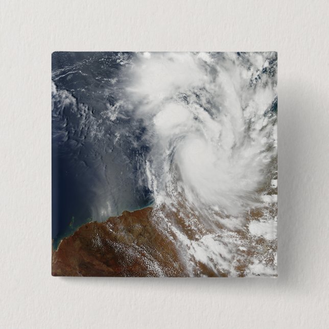Tropical Cyclone Laurence 15 Cm Square Badge (Front)
