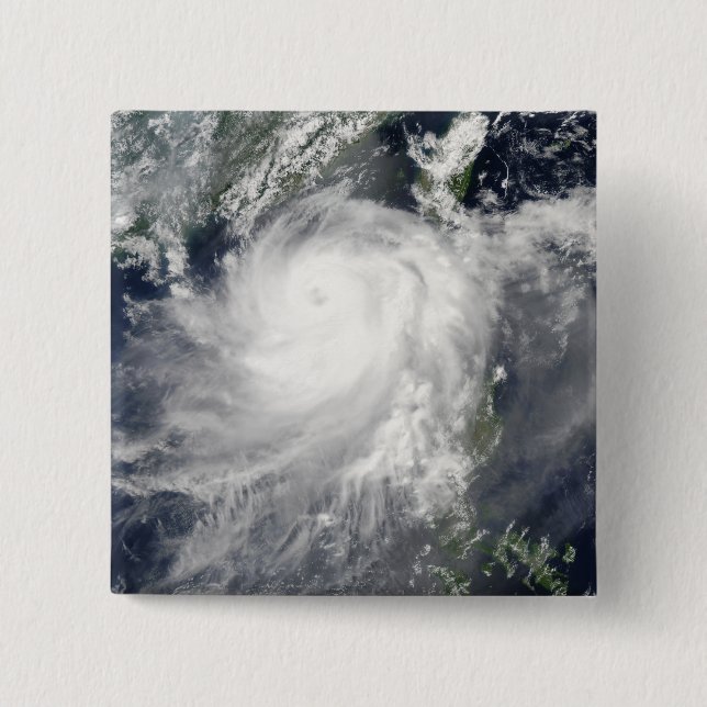 Tropical Cyclone Linfa 15 Cm Square Badge (Front)