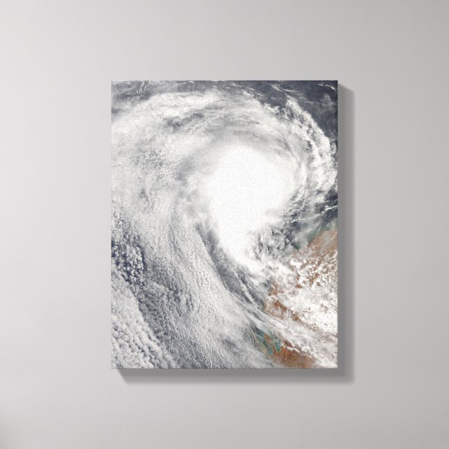 Tropical Cyclone Melanie off Australia Canvas Print (Front)