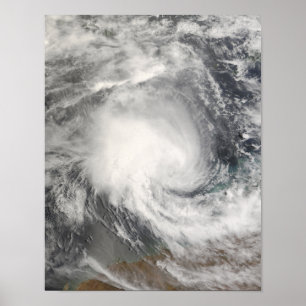Tropical Cyclone Nicholas approaching Australia Poster