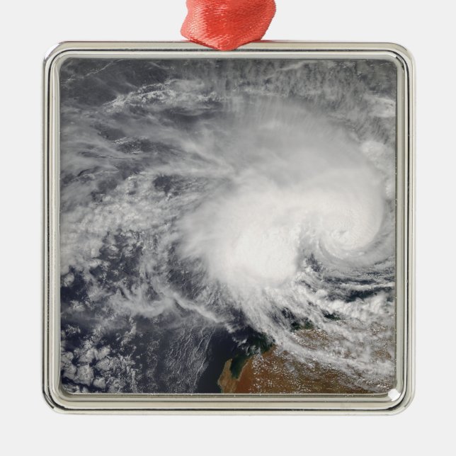 Tropical Cyclone Nicholas off Australia Metal Tree Decoration (Front)