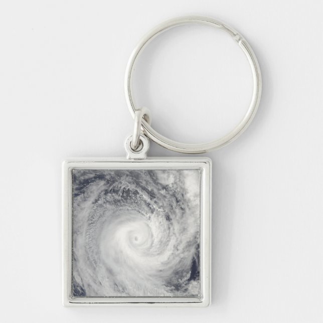 Tropical Cyclone Oli off the coast of Tahiti Key Ring (Front)