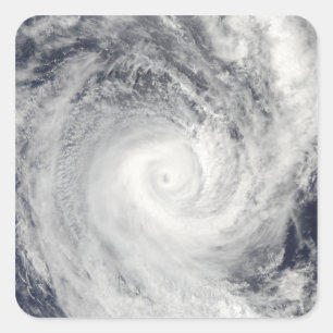 Tropical Cyclone Oli off the coast of Tahiti Square Sticker