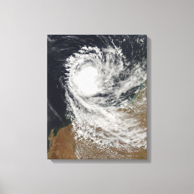 Tropical Cyclone Ophelia off Australia Canvas Print (Front)