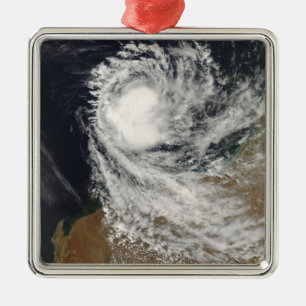 Tropical Cyclone Ophelia off Australia Metal Tree Decoration