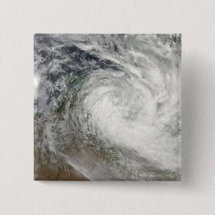 Tropical Cyclone Paul over Australia 2 15 Cm Square Badge