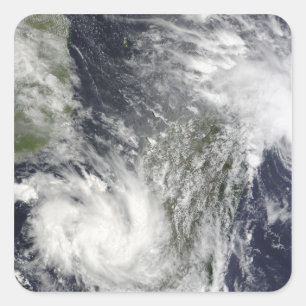 Tropical Cyclones Eric and Fanele Square Sticker