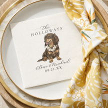 Tropical Dachshund Hawaiian Wedding
