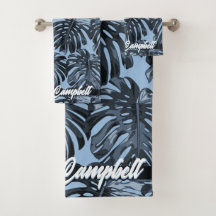 Tropical Dark Blue Black Monstera Leaves Name
