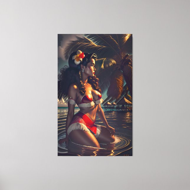Tropical Dawn Canvas Print (Front)
