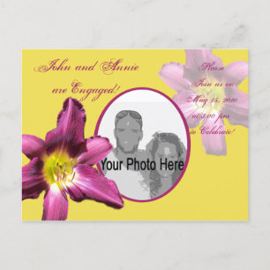 Tropical Daylily Invitation Postcard