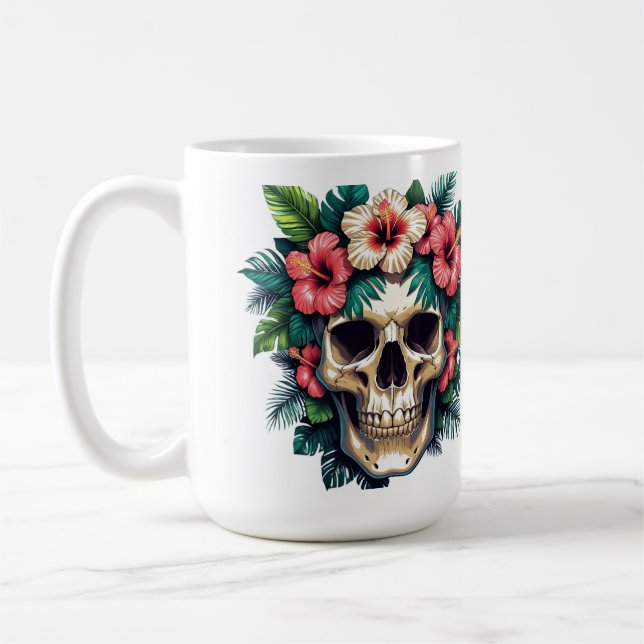 Tropical Decay: Bloom & Bone Coffee Mug (Left)