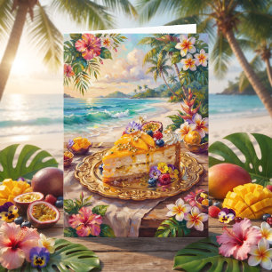 Tropical Dessert   Happy Birthday Nana Card