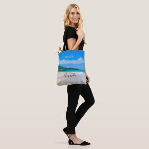 Tropical Destination Scenic Beach Photo Tote Bag