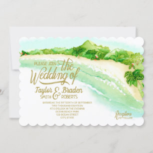 Tropical Destination Wedding Invitation