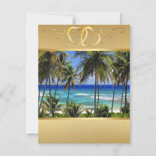Tropical Destination Wedding Invitation5 Invitation
