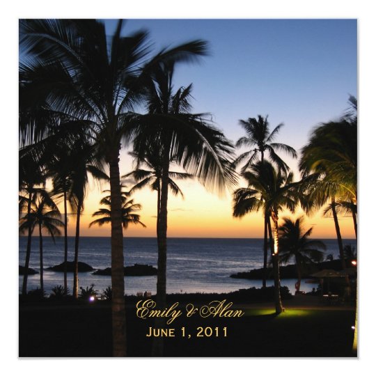 Tropical Destination Wedding Invitations