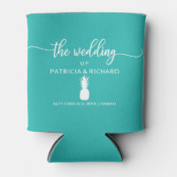 Tropical Destination Wedding Pineapple Teal