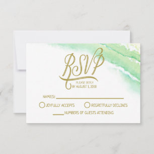 Tropical Destination Wedding RSVP Response Card