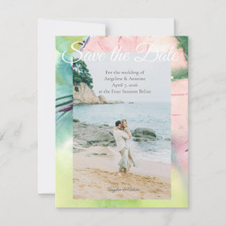 Tropical Destination Wedding Save The Date
