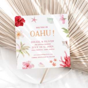 Tropical Destination Wedding Save The Date